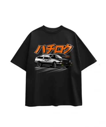 CAR OVERSIZE T-SHIRT ( BLACK )