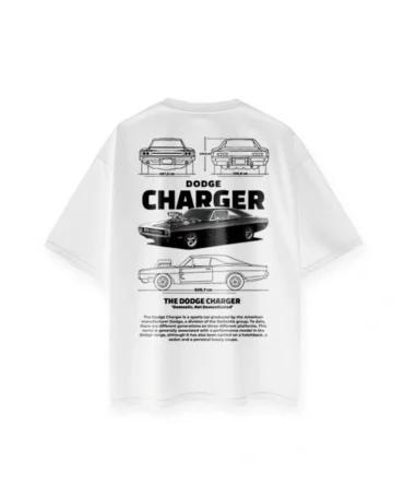 DODGE OVERSIZE T-SHIRT ( WHITE )