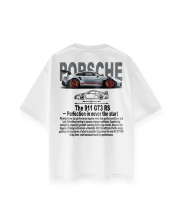 PORSCHE OVERSIZE T-SHIRT ( WHITE )