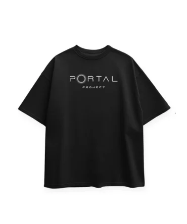 PORTAL OVERSIZE T-SHIRT ( BLACK )