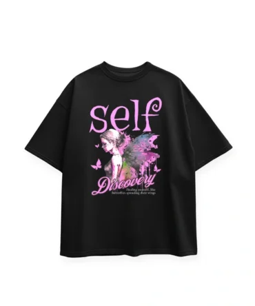 SELF OVERSIZE T-SHIRT ( BLACK )
