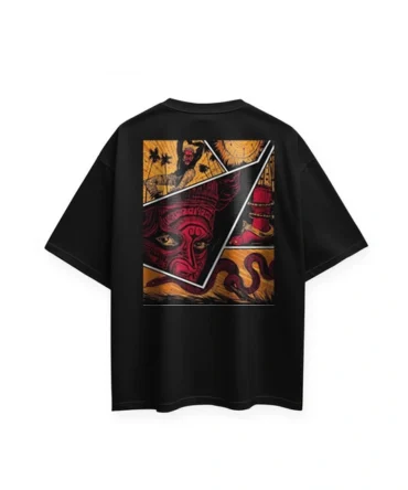 THEYYAM OVERSIZE T-SHIRT ( BLACK )